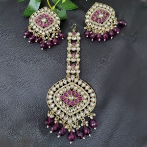 Earings With Maang Tikka - Kosha